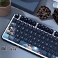 Moonlight Lotus Pond 104+34 / 54 Cherry Profile Keycap Set Cherry MX PBT Dye-subbed for Mechanical Gaming Keyboard